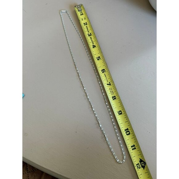 Germany Silver Tone Necklace | Snail Link Art Deco - Picture 4 of 4